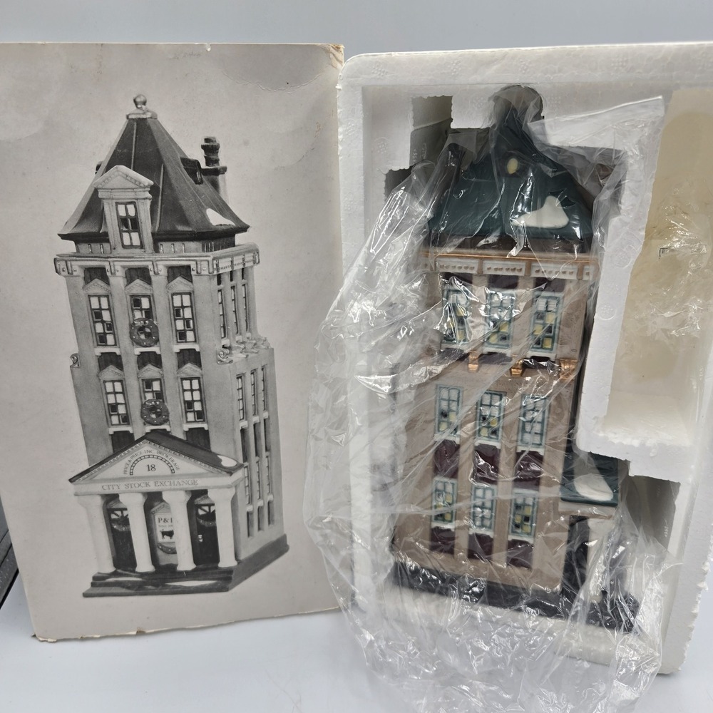 Dept 56 Brokerage House 58815 Stock Exchange Christmas in the City Heritage Vill